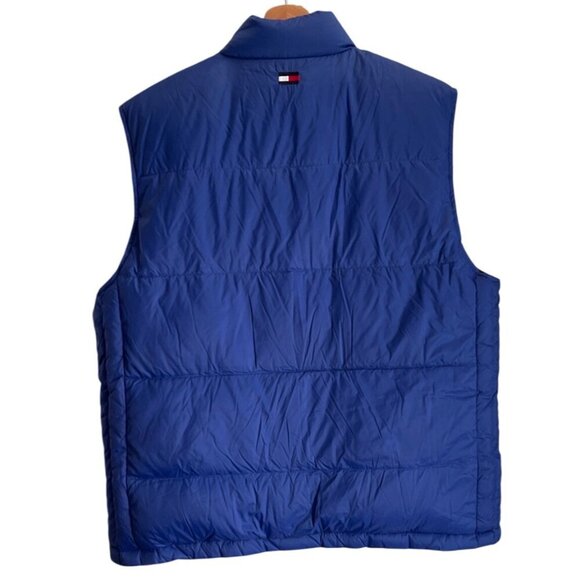 Tommy Hilfiger Men Reversible Down Puffer Vest Size L Colorblock Classic Casual - Picture 2 of 16